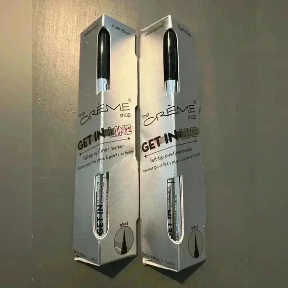 The Creme Shop Get in Line Waterproof Eyeliner, Black 2 - Picture 2 of 2